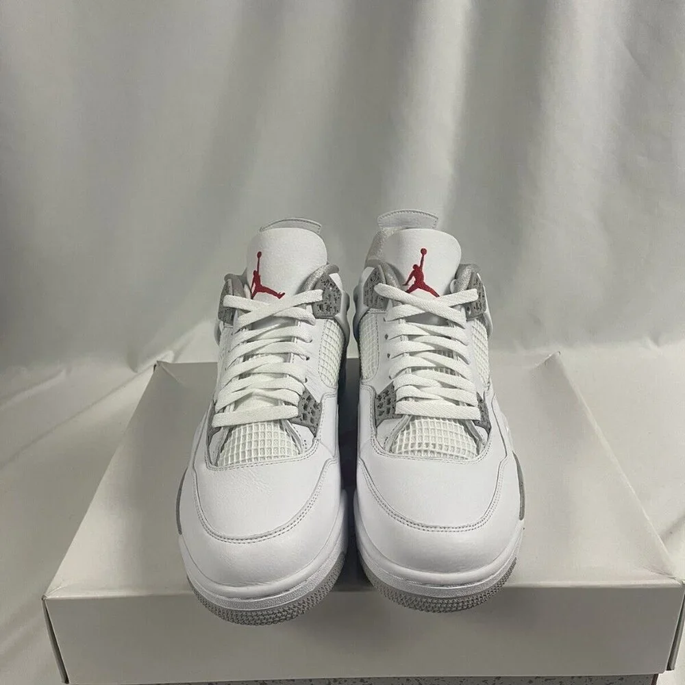 Nike Air Jordan 4 IV 4s Retro OG White Oreo Grey - Picture 5 of 5
